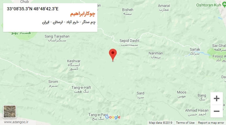 روستای چوکارابراهیم بر روی نقشه