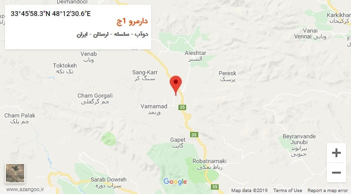 روستای دارمرو 1ج بر روی نقشه