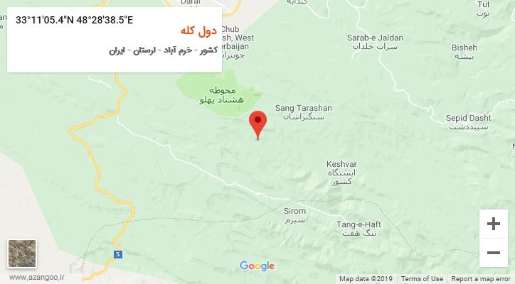 روستای دول کله بر روی نقشه