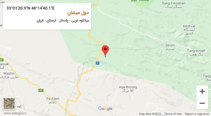 روستای دول میشان بر روی نقشه