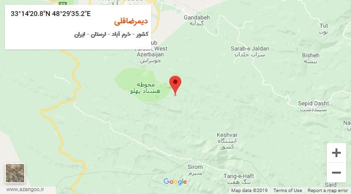 روستای دیمرضاقلی بر روی نقشه