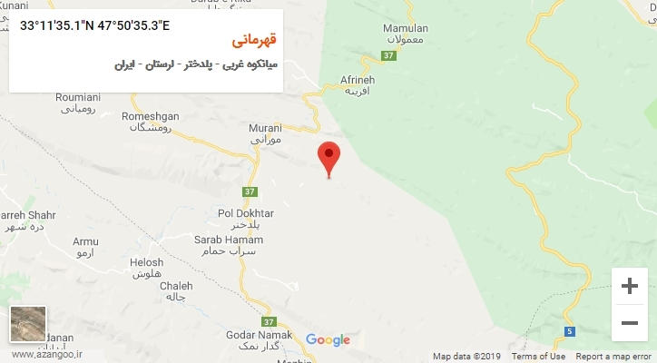 روستای قهرمانی بر روی نقشه