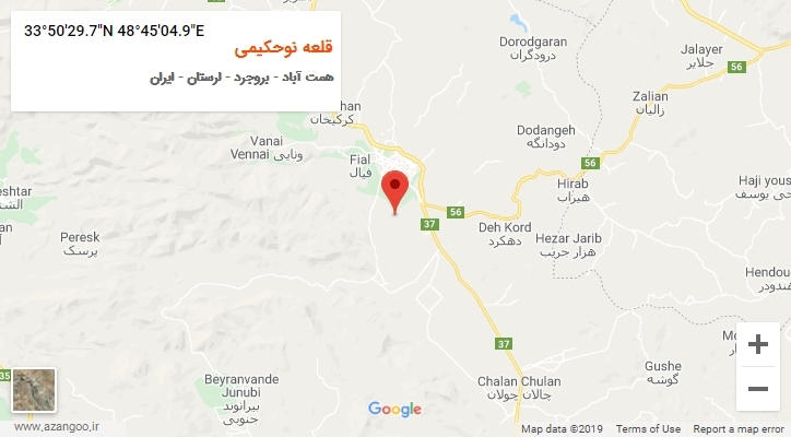 روستای قلعه نوحکیمی بر روی نقشه