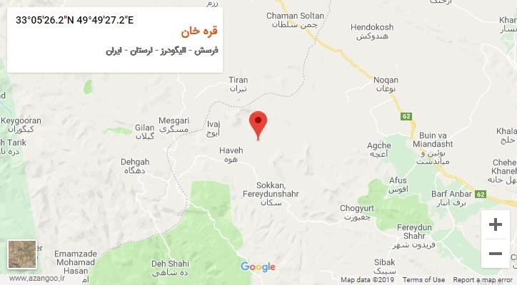 روستای قره خان بر روی نقشه