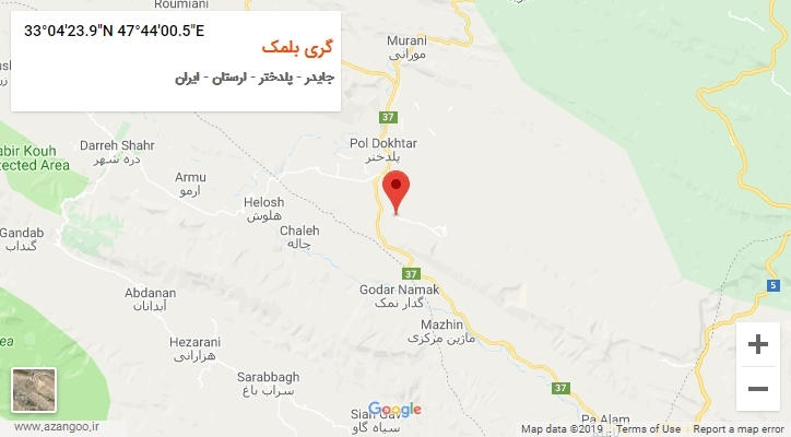 روستای گری بلمک بر روی نقشه