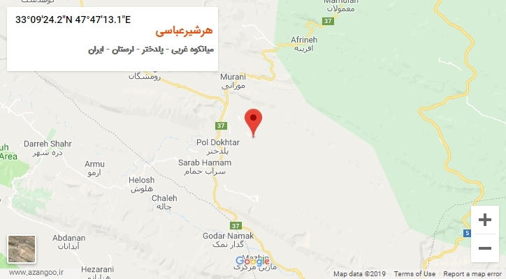 روستای هرشیرعباسی بر روی نقشه