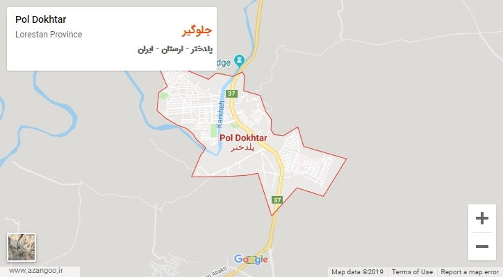 دهستان جلوگیر بر روی نقشه