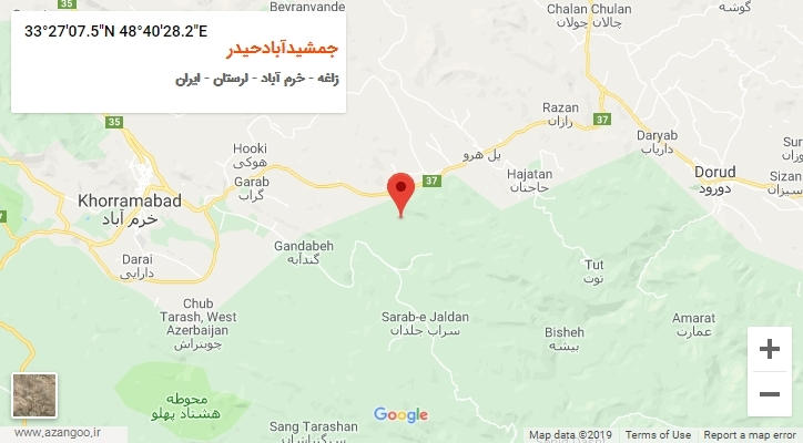 روستای جمشیدآبادحیدر بر روی نقشه