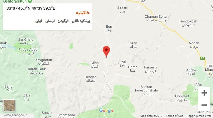روستای خاکبتیه بر روی نقشه