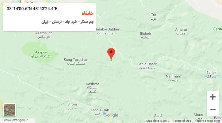 روستای خانقاه بر روی نقشه
