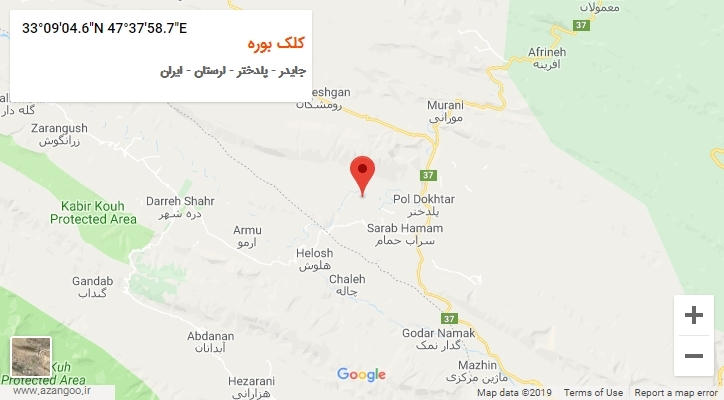 روستای کلک بوره بر روی نقشه