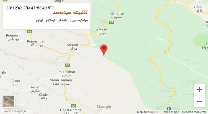 روستای کلکبیشه سیدمحمد بر روی نقشه