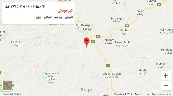 روستای کپرجودکی بر روی نقشه