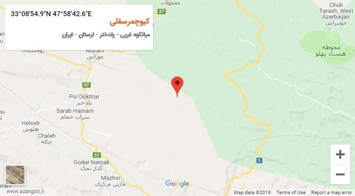 روستای کیوچمرسفلی بر روی نقشه