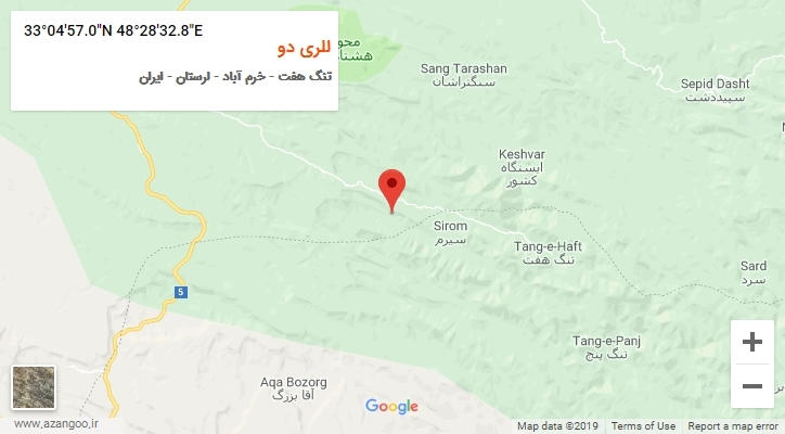 روستای للری دو بر روی نقشه