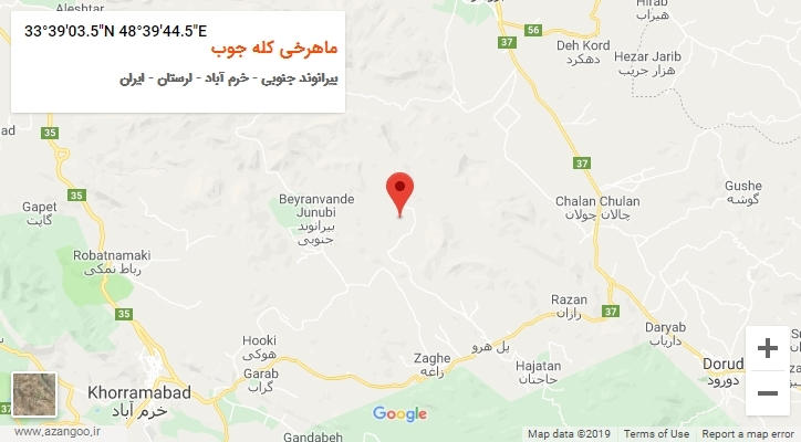 روستای ماهرخی کله جوب بر روی نقشه