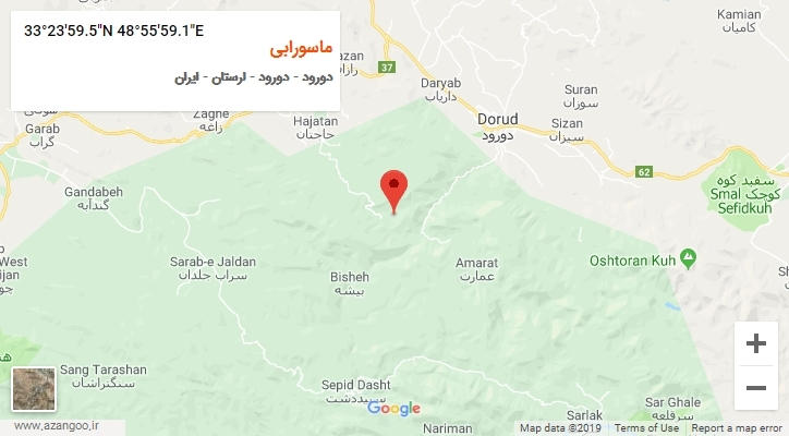 روستای ماسورابی بر روی نقشه