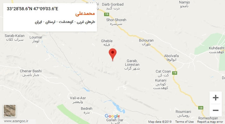 روستای محمدعلی بر روی نقشه