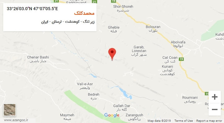 روستای محمدکلک بر روی نقشه