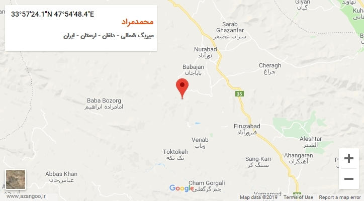 روستای محمدمراد بر روی نقشه
