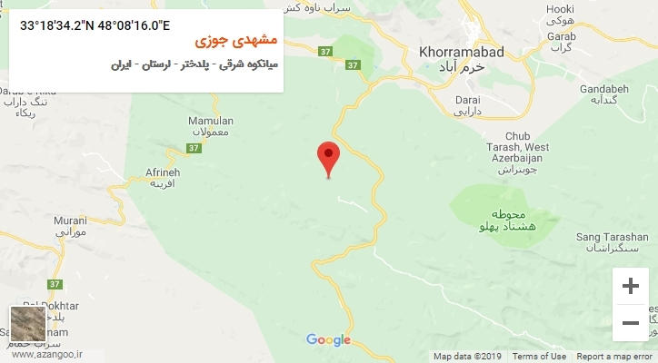 روستای مشهدی جوزی بر روی نقشه