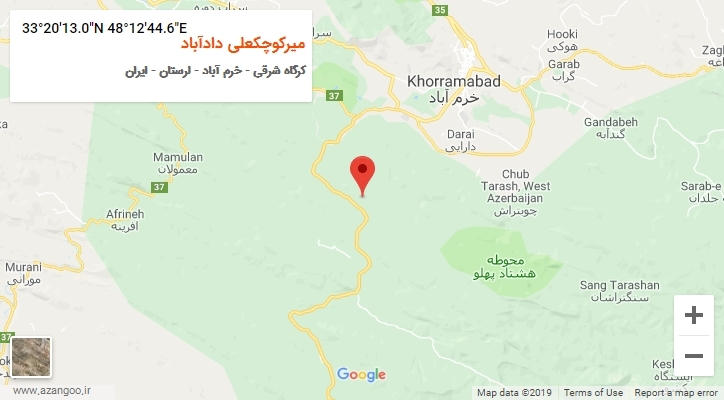 روستای میرکوچکعلی دادآباد بر روی نقشه