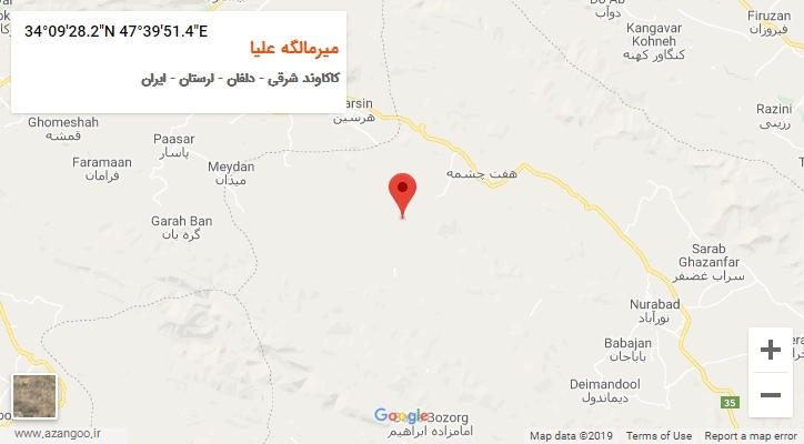 روستای میرمالگه علیا بر روی نقشه