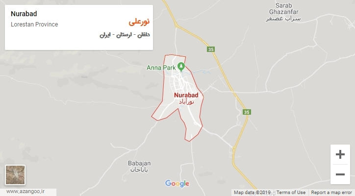 دهستان نورعلی بر روی نقشه