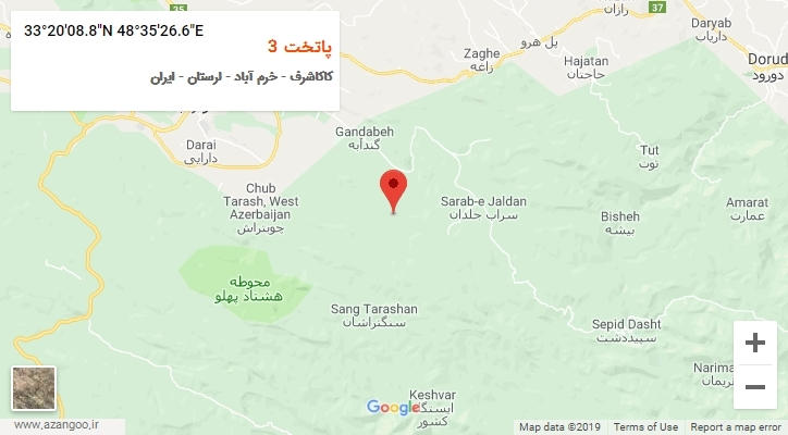 روستای پاتخت 3 بر روی نقشه