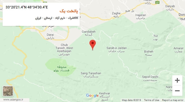 روستای پاتخت یک بر روی نقشه