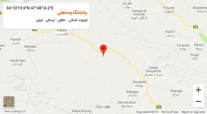 روستای پشتتنگدوستعلی بر روی نقشه