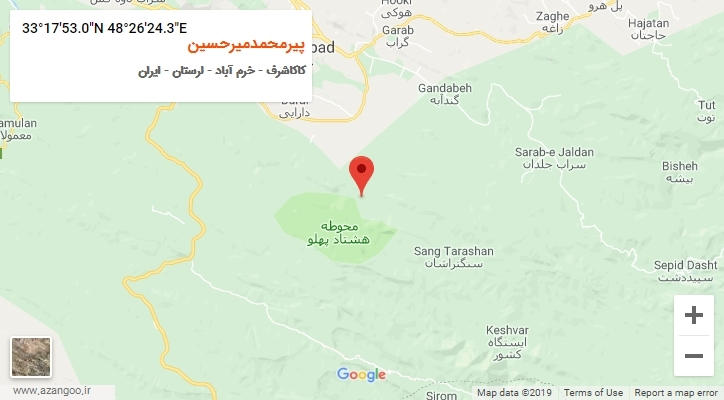 روستای پیرمحمدمیرحسین بر روی نقشه