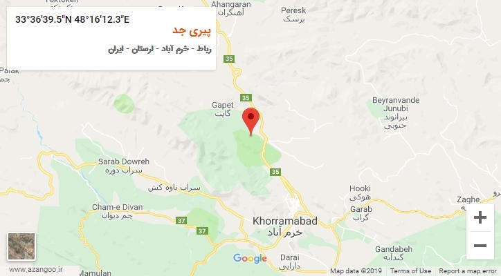 روستای پیری جد بر روی نقشه
