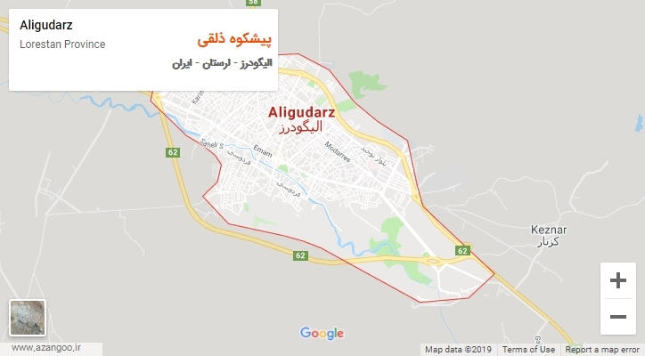 دهستان پیشکوه ذلقی بر روی نقشه
