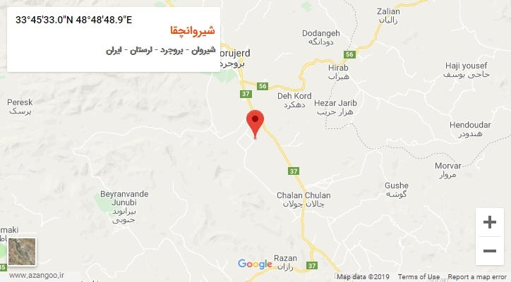 روستای شیروانچقا بر روی نقشه