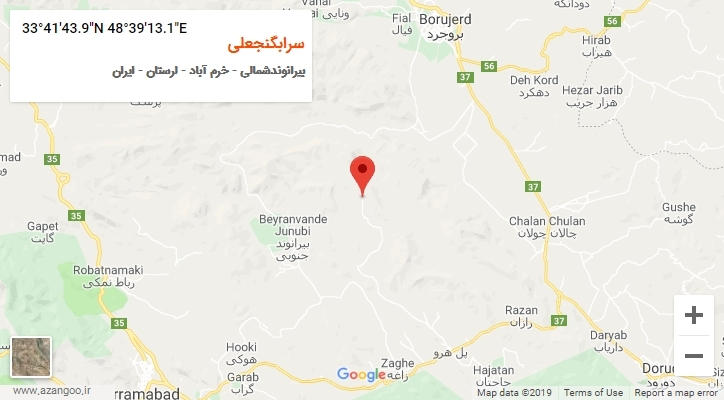 روستای سرابگنجعلی بر روی نقشه