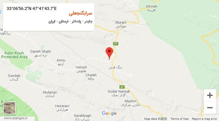 روستای سرابگنجعلی بر روی نقشه