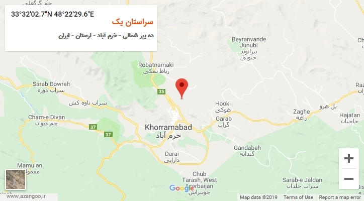 روستای سراستان یک بر روی نقشه