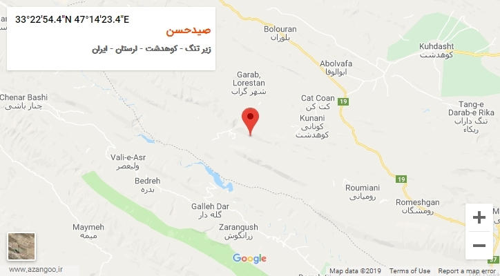 روستای صیدحسن بر روی نقشه