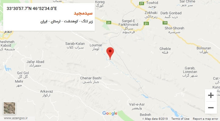 روستای سیدمجید بر روی نقشه