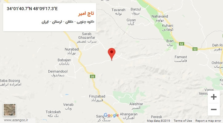 روستای تاج امیر بر روی نقشه
