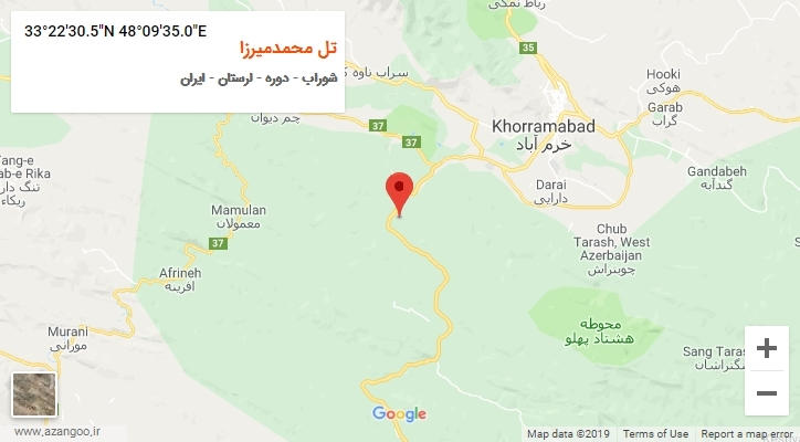 روستای تل محمدمیرزا بر روی نقشه