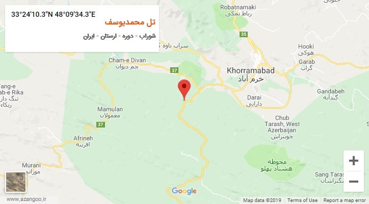 روستای تل محمدیوسف بر روی نقشه
