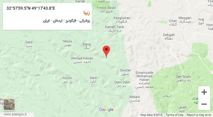 روستای زیبا بر روی نقشه