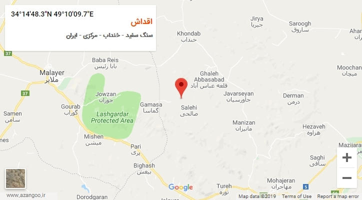 روستای اقداش بر روی نقشه
