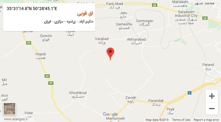 روستای اق قویی بر روی نقشه