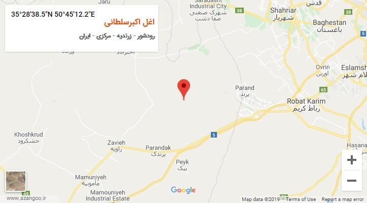 روستای اغل اکبرسلطانی بر روی نقشه