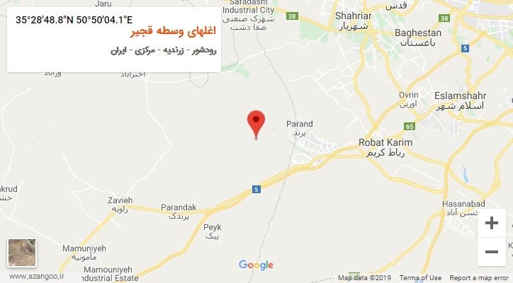روستای اغلهای وسطه قجیر بر روی نقشه