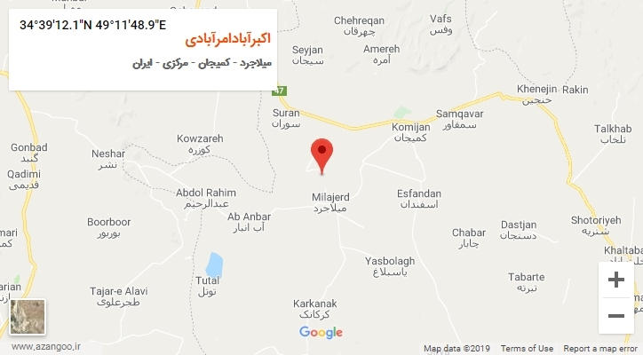 روستای اکبرآبادامرآبادی بر روی نقشه