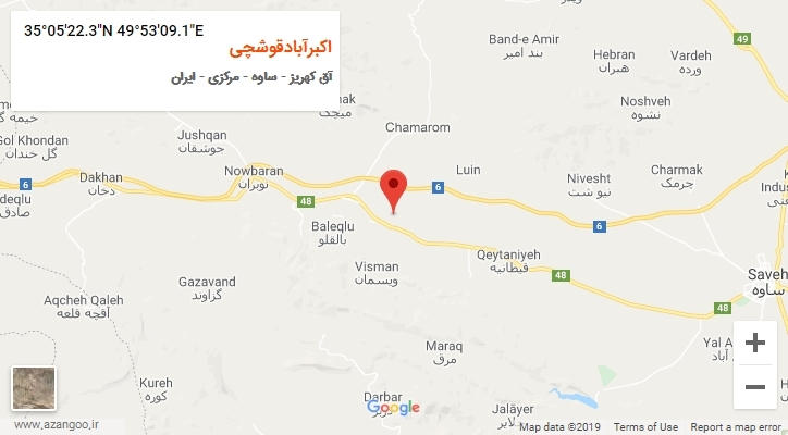 روستای اکبرآبادقوشچی بر روی نقشه